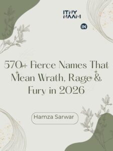 Fierce Names That Mean Wrath