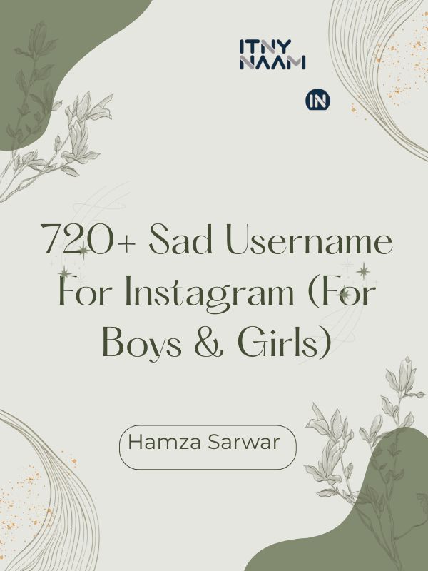 Sad Username For Instagram