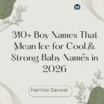 Boy Names That Mean Ice