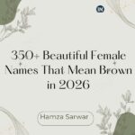 Female Names That Mean Brown