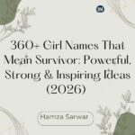 Girl Names That Mean Survivor