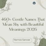 Names That Mean Shy